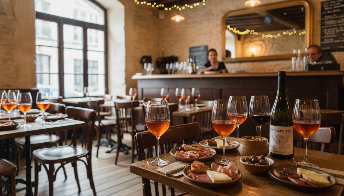 découvrez notre bar à vin dans le 10e arrondissement de paris, où vous pourrez savourer des vins naturels accompagnés de tapas authentiques dans une ambiance conviviale.