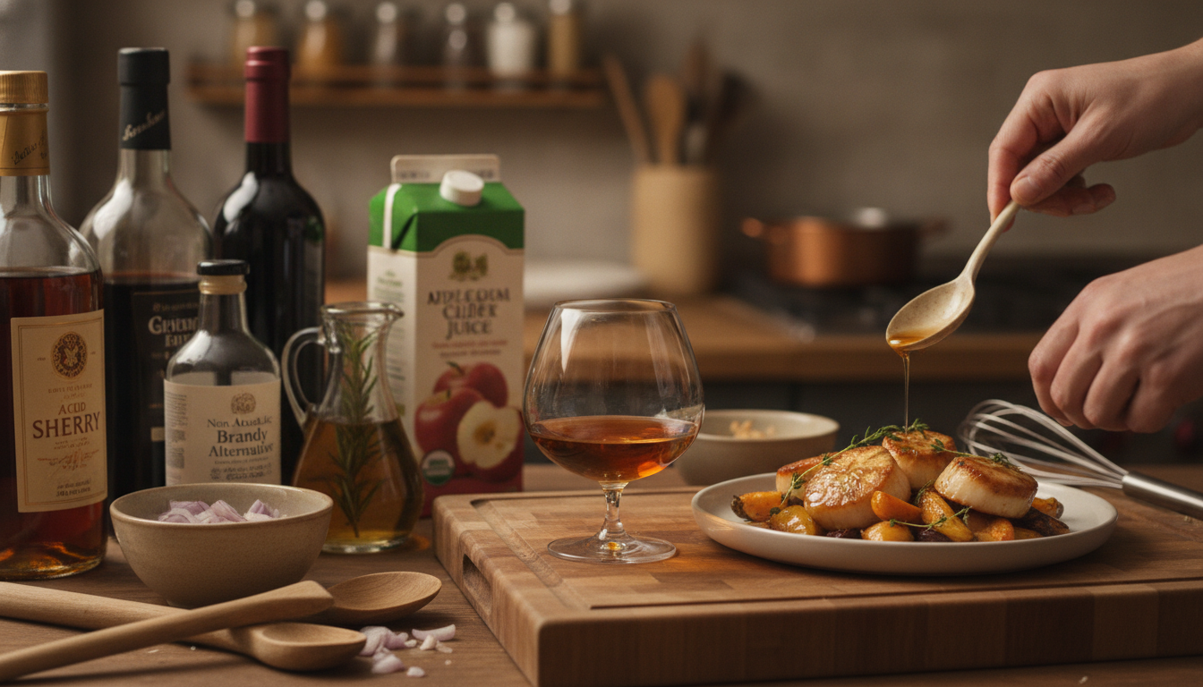 découvrez comment sublimer vos recettes grâce au cognac en cuisine, avec des alternatives alcoolisées et sans alcool adaptées à toutes vos préparations.
