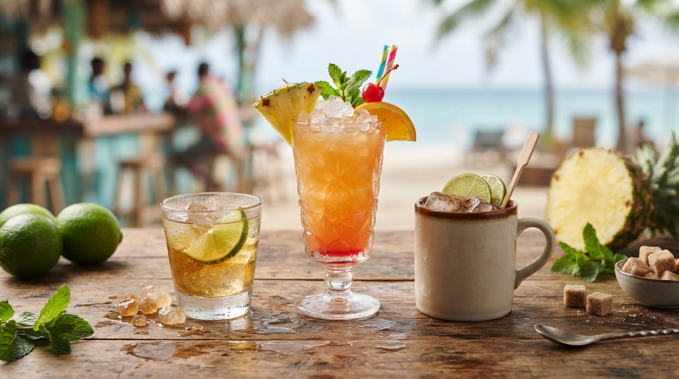 punch, ti-punch ou planteur : découvrez leurs différences, leurs ingrédients et les meilleures façons de savourer ces cocktails emblématiques des antilles.