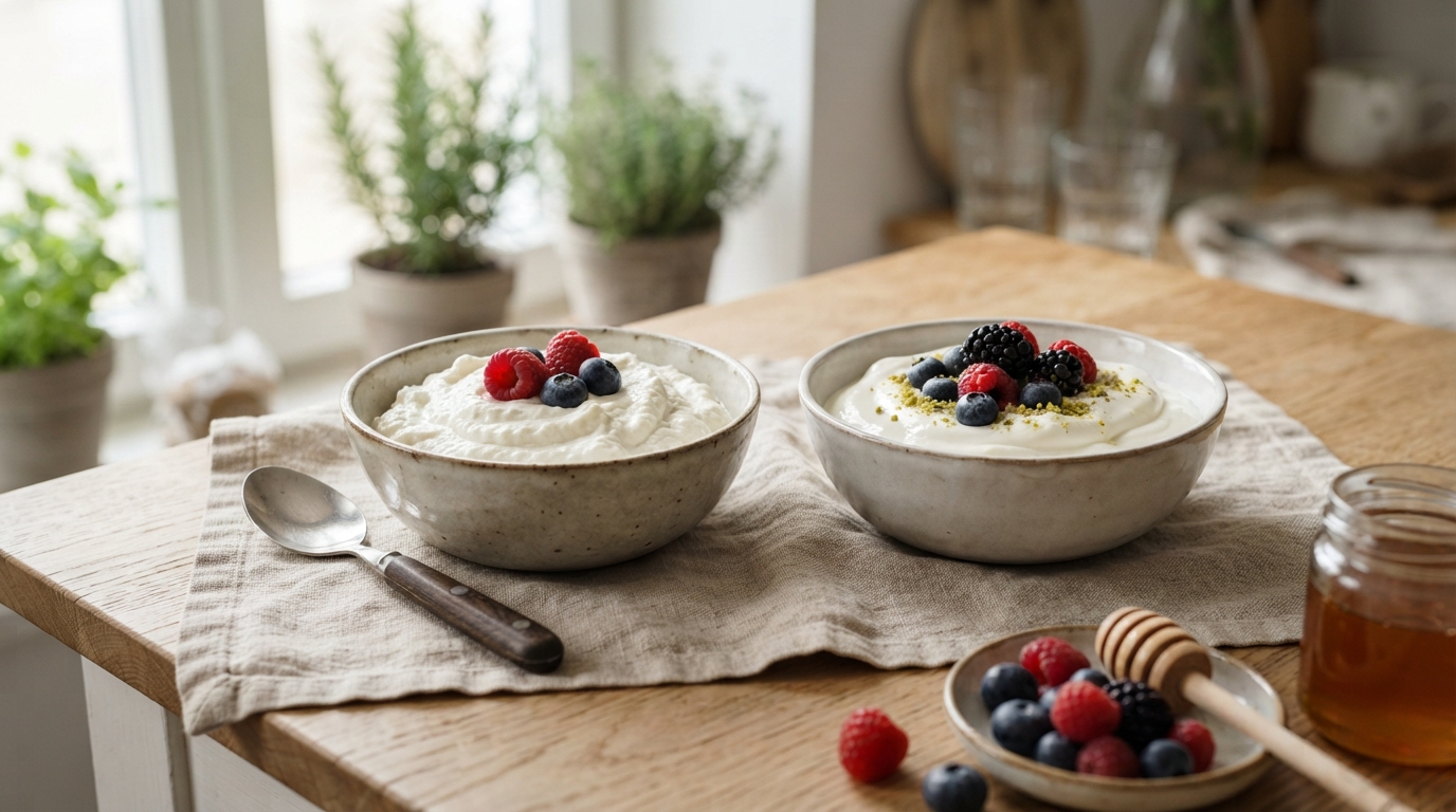 skyr ou fromage blanc : découvrez leurs différences, leurs atouts et nos conseils pour bien les choisir ou les remplacer dans vos recettes.